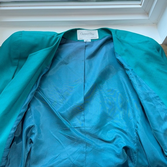 Christian Dior Vintage Women’s Suit green size 10 - Picture 6 of 13